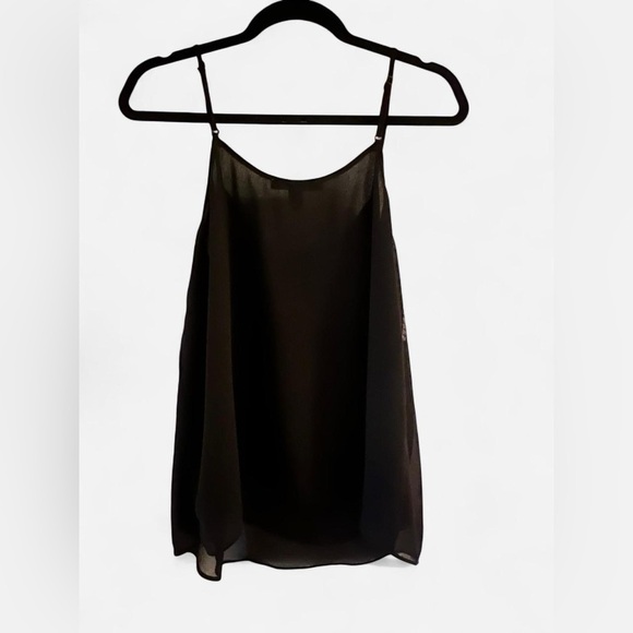 Black Tank Top with Beaded Detail - Picture 2 of 2